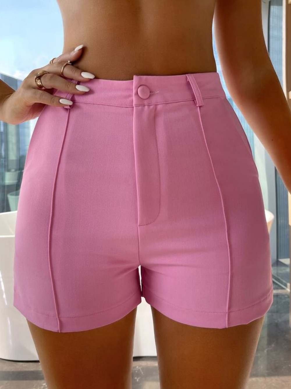 Pink Tailored Blazer & Short Set - XS & M - Picture 9 of 12